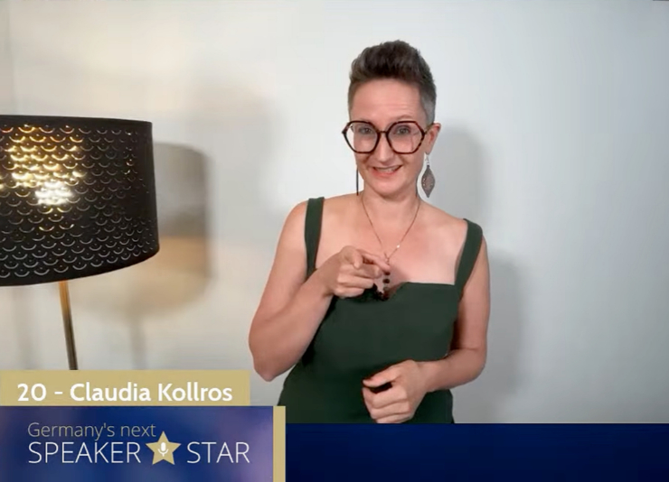 Claudia Kollros - Germanys next Speaker Star 2026 - Top 20 Claudia Kollros als Speakerin bei Germany's next Speaker Star 2026 im Finale der Top 20